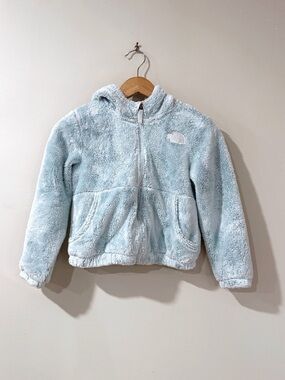The North Face Toddler Fleece Hoodie 5T Blue Sherpa Cozy Casual Cute